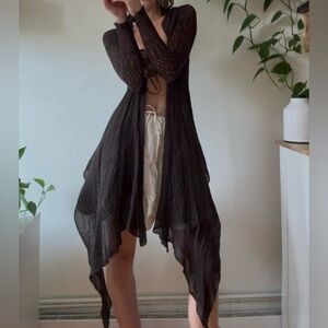 Le Château Whimsigoth Crochet Cardigan (XS)